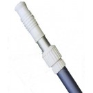 Telescopic pole, 4.80 metres, aluminium with grip and twist-lock. For use with brushes, vacuum heads, and nets 