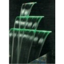 Waterfall feature with colour LED effects