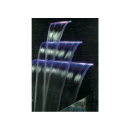 Waterfall feature with colour LED effects