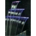 Waterfall feature with colour LED effects