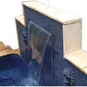Waterfall feature with colour LED effects
