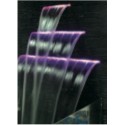 Waterfall feature with colour LED effects