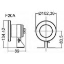 Fountain light 20W halogen on bracket