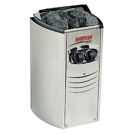 Sauna heaters with built-in control