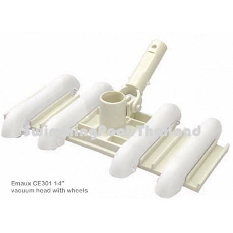 Emaux Vacuum head, 14" flexible with wheels