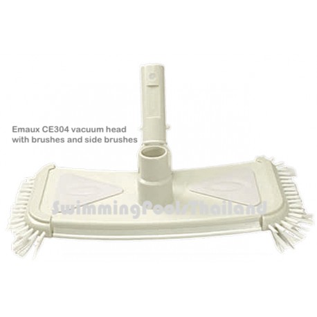 Vacuum head with additional side brushes Vacuum head with additional side brushes