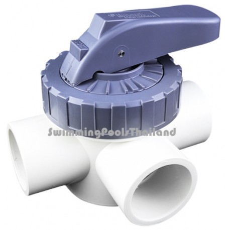 Emaux 3-way valve 1.5" ABS/PVC
