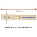ABS gutter grating for swimming  pool