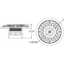 Floor inlet. Surface type EM2861