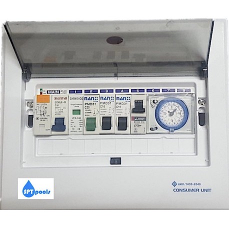 Control box with  timer