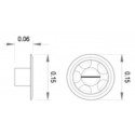 Vacuum port, 'Star', ABS
