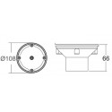 Floor inlet. ABS, adjustable