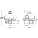 MPV04 Multiport Port Valve  Side mount, 2" 