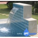 Waterfall feature with colour LED effects