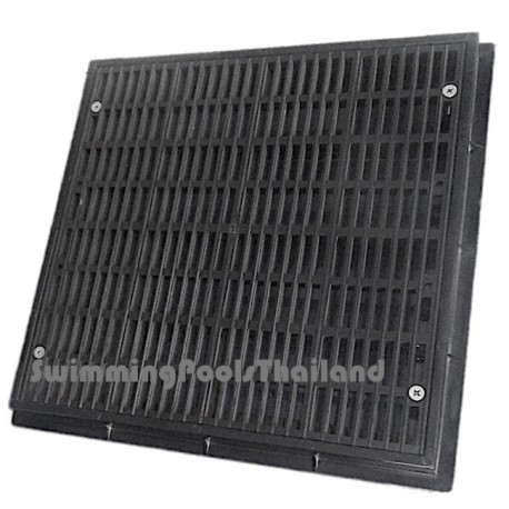 Main drain cover 12 x 12" ABS. BLACK Main drain cover 12 x 12" ABS. BLACK