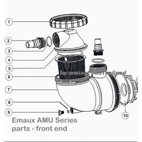 Hose adapter for Emaux AMU and SS Series