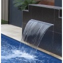 Waterfall feature with colour LED effects