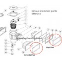 EM0040 Skimmer face plate, wide mouth