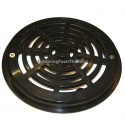 Main drain cover, round, 8" ABS. BLACK