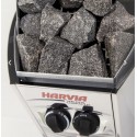 Sauna heaters with built-in control