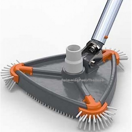 Trangle Vacuum head with brushes, heavy  duty