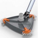 Trangle Vacuum head with brushes, heavy  duty