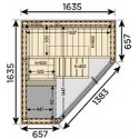 Harvia sauna 'Corner'
