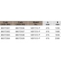 Emaux  1.5" stainless steel ladder (3-step)