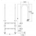 Poolspa™ 2-step 304 Leiter, edelstahl