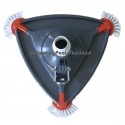 Trangle Vacuum head with brushes, heavy  duty