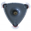 Trangle Vacuum head with brushes, heavy  duty