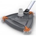 Trangle Vacuum head with brushes, heavy  duty