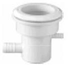 Ф10mm Barb Air & Ф20mm Barb Water, Ell Body - White