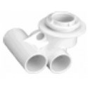 Ф25mm Air & Ф25mm Water Tee Body - White