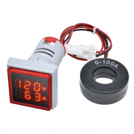 Control panel volt-ammeter