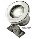 Fountain light 1W/12V LED. Colour changing. Stainless steel.