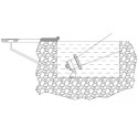 Fountain light 1W LED on bracket