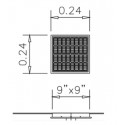 Main drain cover 12 x 12" ABS 