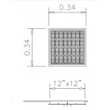 Main drain cover 12 x 12" ABS 