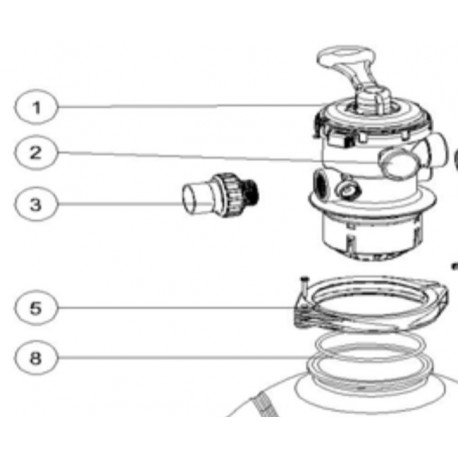 O-ring for filter neck Emaux MFV