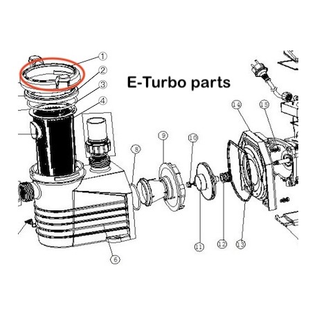 Ring lock for lid E-Turbo
