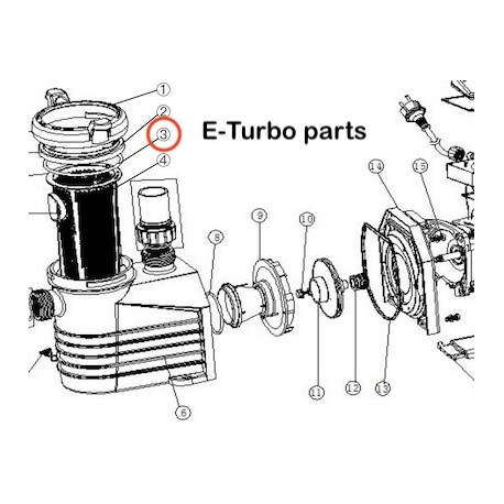 Ringschloss für Deckel E-Turbo